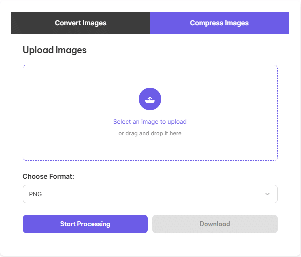 compress and convert images online for free